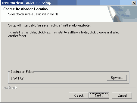 Установка JE Wireless Toolkit